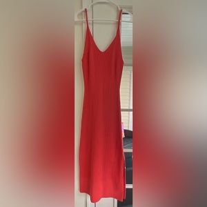 Free people sweater dress with matching sweater heavy material size large